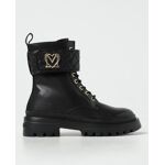 Bottines en cuir noir Moschino taille 60 Lily - 39 % de réduction