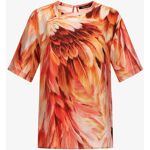 35% de desconto na camiseta de seda com estampa Roberto Cavalli... Roberto Cavalli