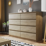 Sconto 23% garneroarredamenti Cassettiera 139x100h cm 8 cassetti ... Garnero Arredamenti