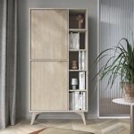 Sconto 43% garneroarredamenti Credenza alta 80x160h cm 2 ... Garnero Arredamenti