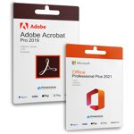 38% de descuento en la licencia Prime de Microsoft Adobe Acrobat + Office Professional Plus 2021
