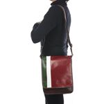 15% de desconto na bolsa de ombro masculina SAMUELE em couro legítimo, ... Emporium Itália
