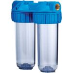 Sconto 41% Contenitore Doppio Per 2 Filtri Acqua 10
