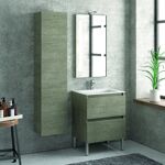Sconto 41% kamalu Composizione lavabo con mobile 60 cm, ... Kamalu