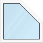 Sconto 15% aluplast Finestra trapezoidale, pvc, IDEAL 4000, bianco, ... Finestre.com