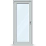 Sconto 20% finestre.com Porta finestra grigia, PVC, ... Finestre.com