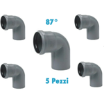 Sconto 5% Redi Curve 87° ( 5 PEZZI ) polipropilene diametro 32 mm ... Megaclima