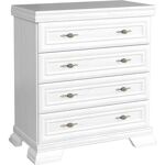 Sconto 19% garneroarredamenti Cassettiera 88x97h cm 4 cassetti ... Garnero Arredamenti