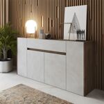 Sconto 38% garneroarredamenti Madia 170x85h cm moderna ... Garnero Arredamenti