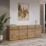 38% zniżki garneroarredamenti Komoda 225x78h cm 4 drzwi 4 ... Garnero Arredamenti