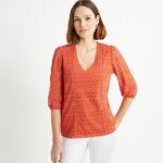 45% RABATT på ANNE WEYBURN T-shirt med v-ringad, ... La Redoute